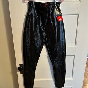 Spanx patent leather leggings size large